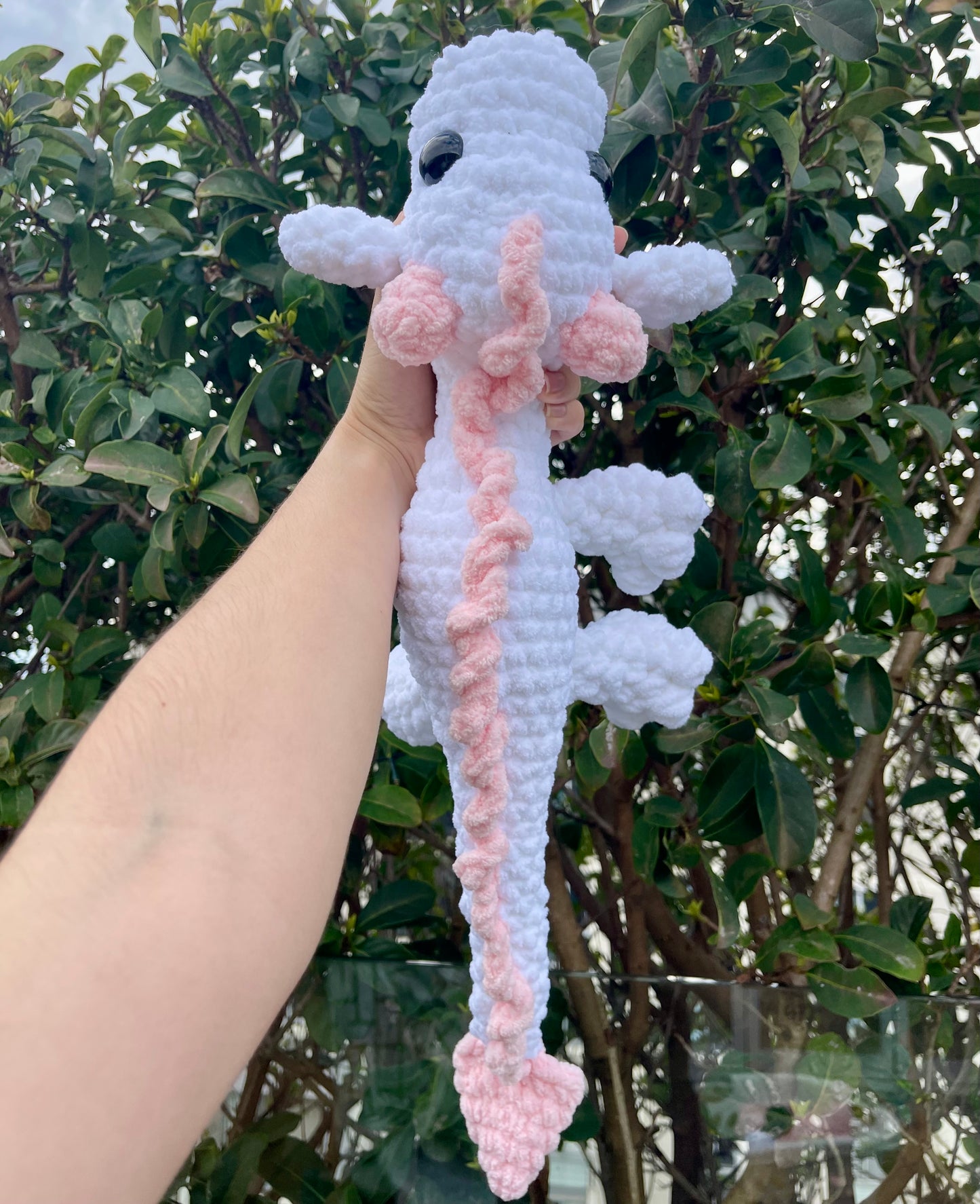 Pink and White Dragon