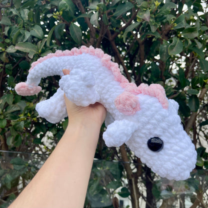 Pink and White Dragon