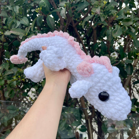 Pink and White Dragon